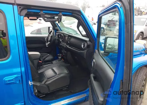 2023 Jeep Wrangler 4Xe Sahara 4X4 из США, поврежденный, VIN 1C4JJXP63PW579805